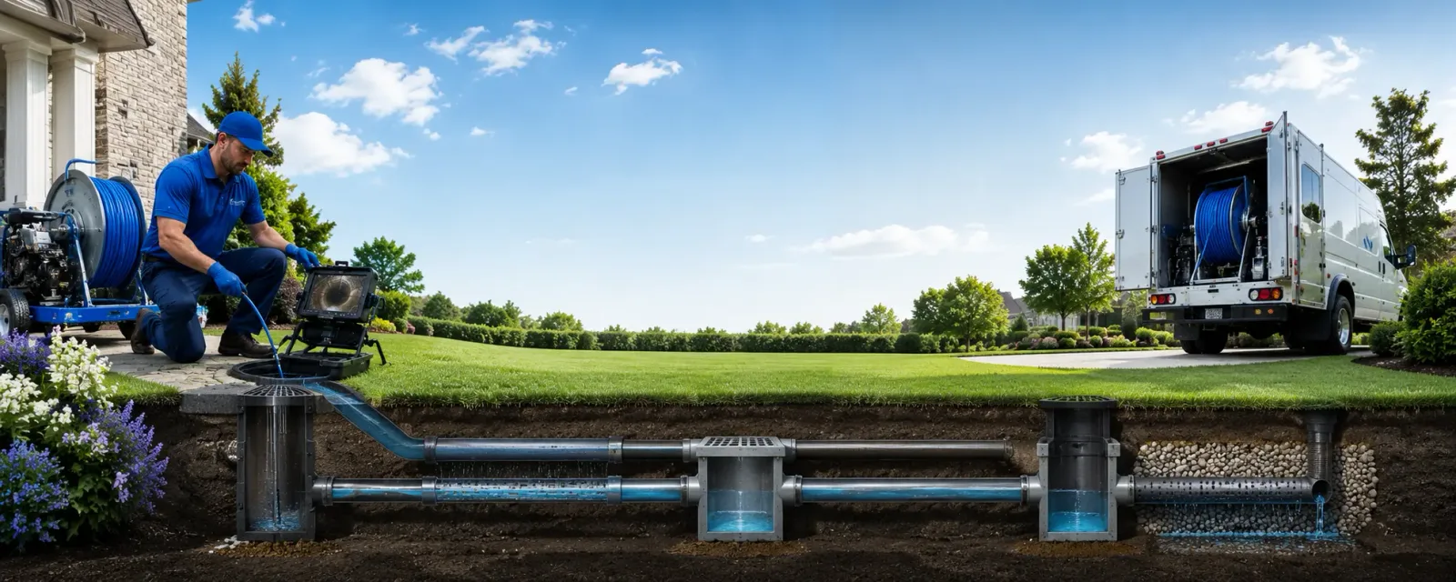 Outdoor drain cleaning information for East Brady, PA